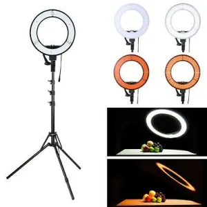 13? LED Ring Light Dimmable 5500K Lighting Video Continuous Light Stand Kit
