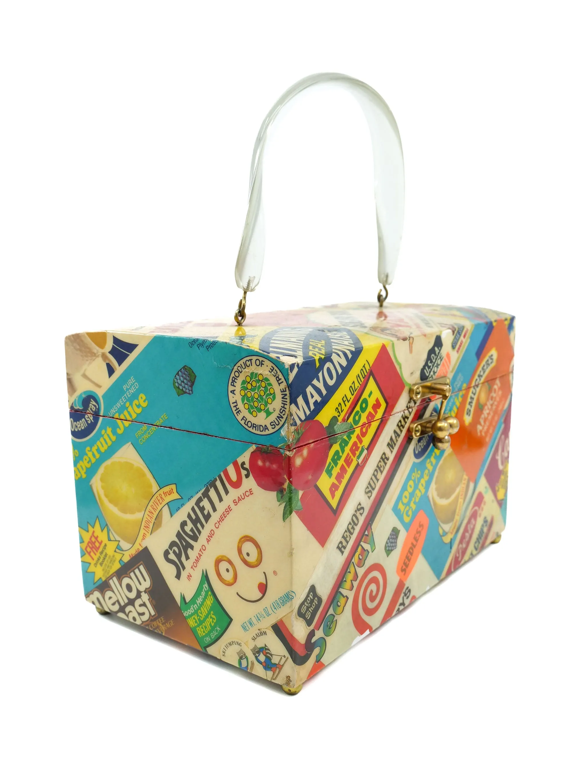 1960s Collage Trunk Bag