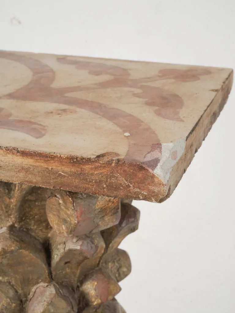 19th Century Twisted Column Pedestal with Grapes 39¾"
