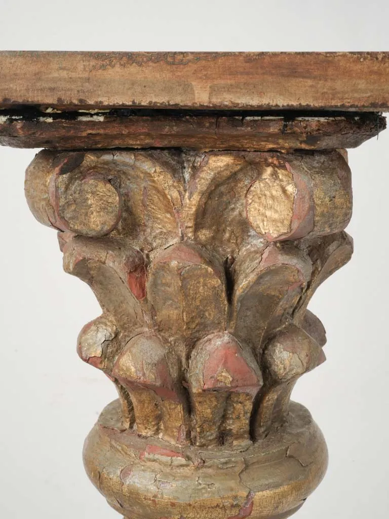 19th Century Twisted Column Pedestal with Grapes 39¾"
