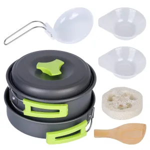 9-Piece: Camping Cookware Set