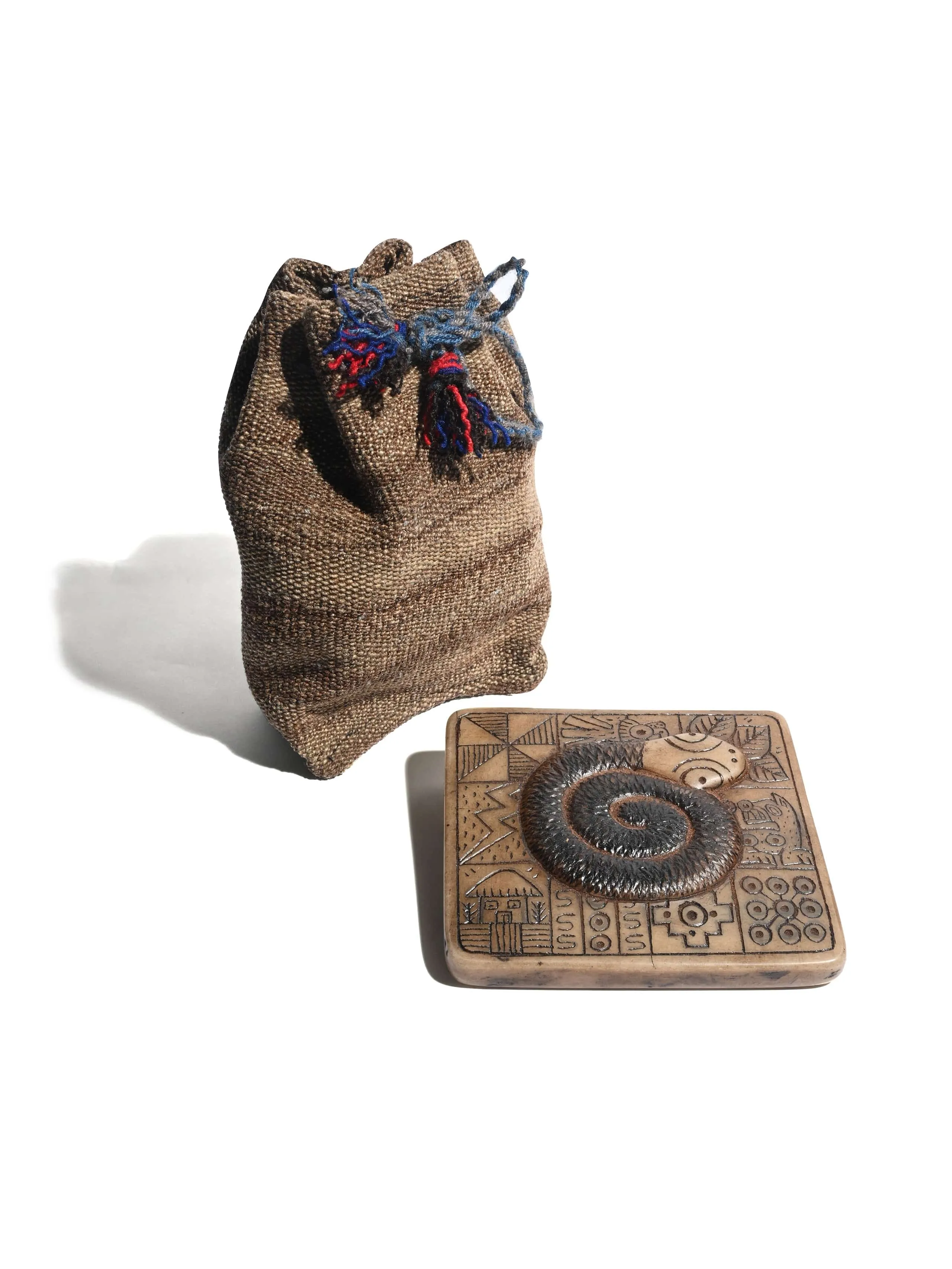 Andean Symbology Tile - Serpent - Square