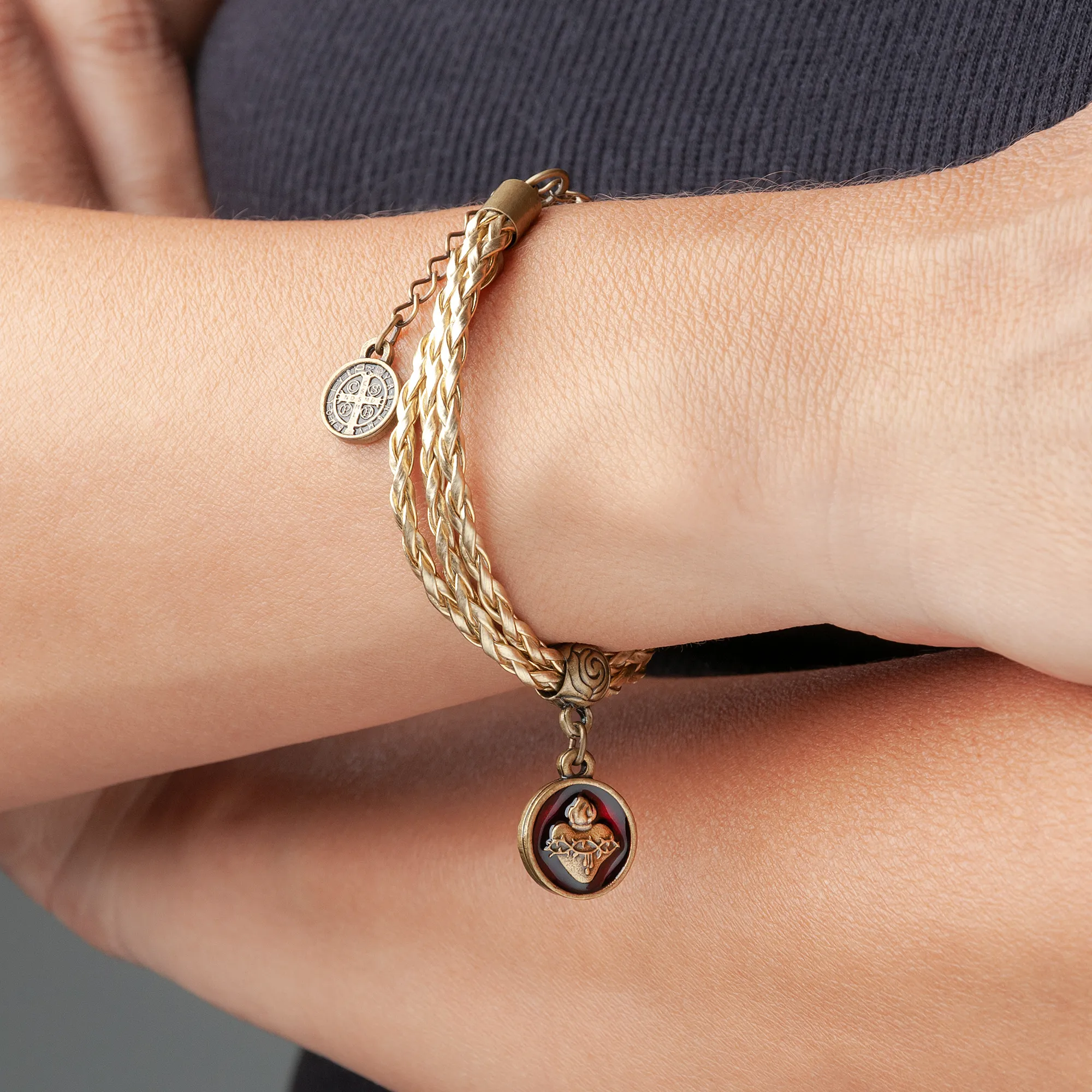 Antique Gold Braided Bracelet