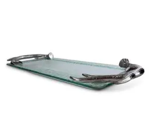 Antler Oblong Tray Glass