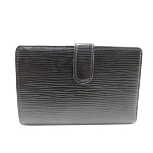 Authentic Louis Vuitton Black Epi Leather Medium French Wallet