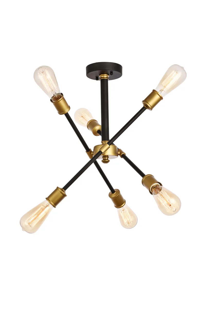 Axel 6 Light Flush Mount