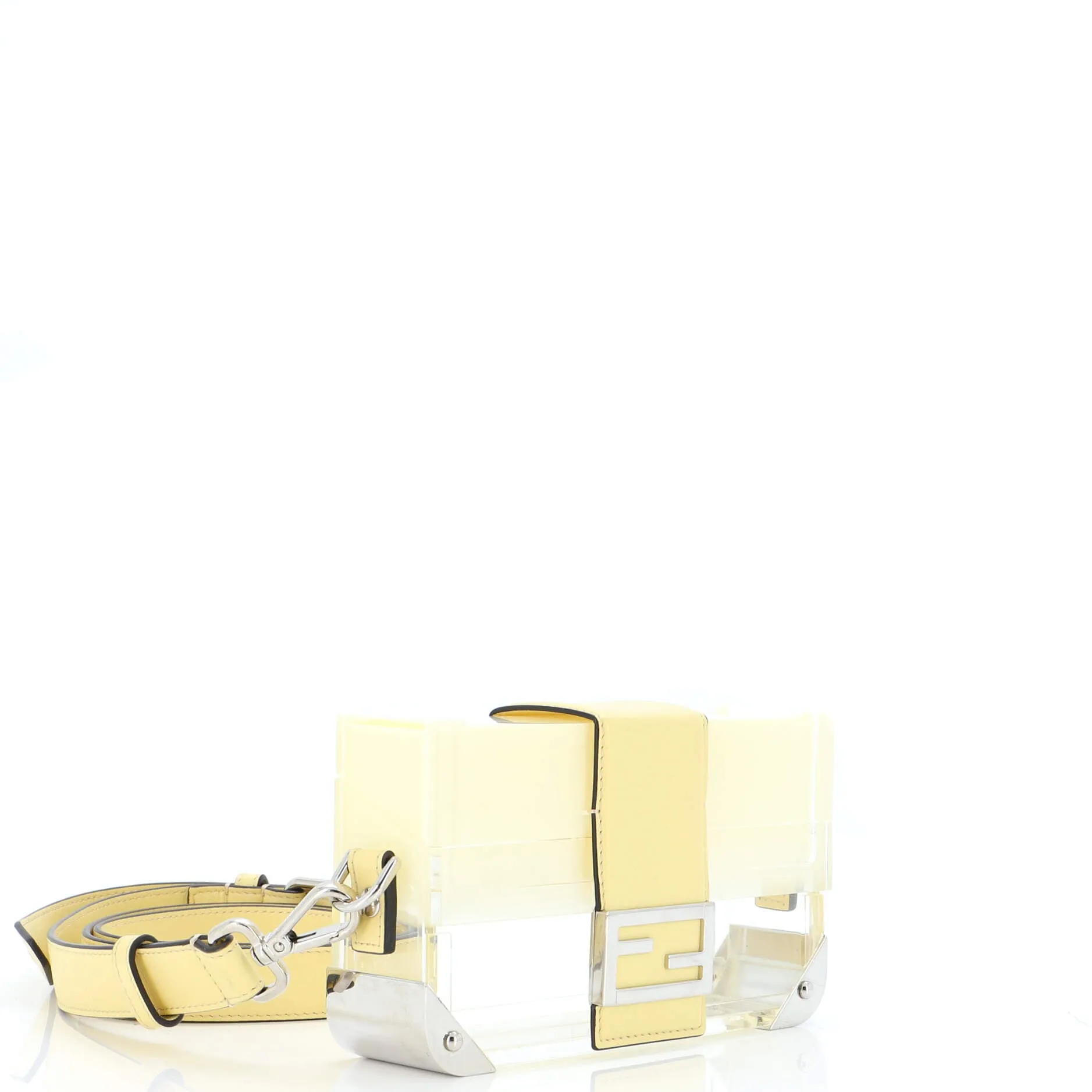Baguette Trunk Bag Plexiglass and Leather Mini