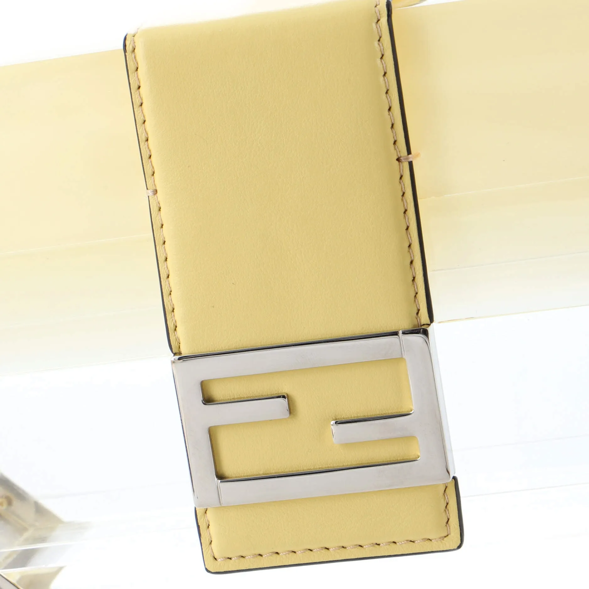 Baguette Trunk Bag Plexiglass and Leather Mini