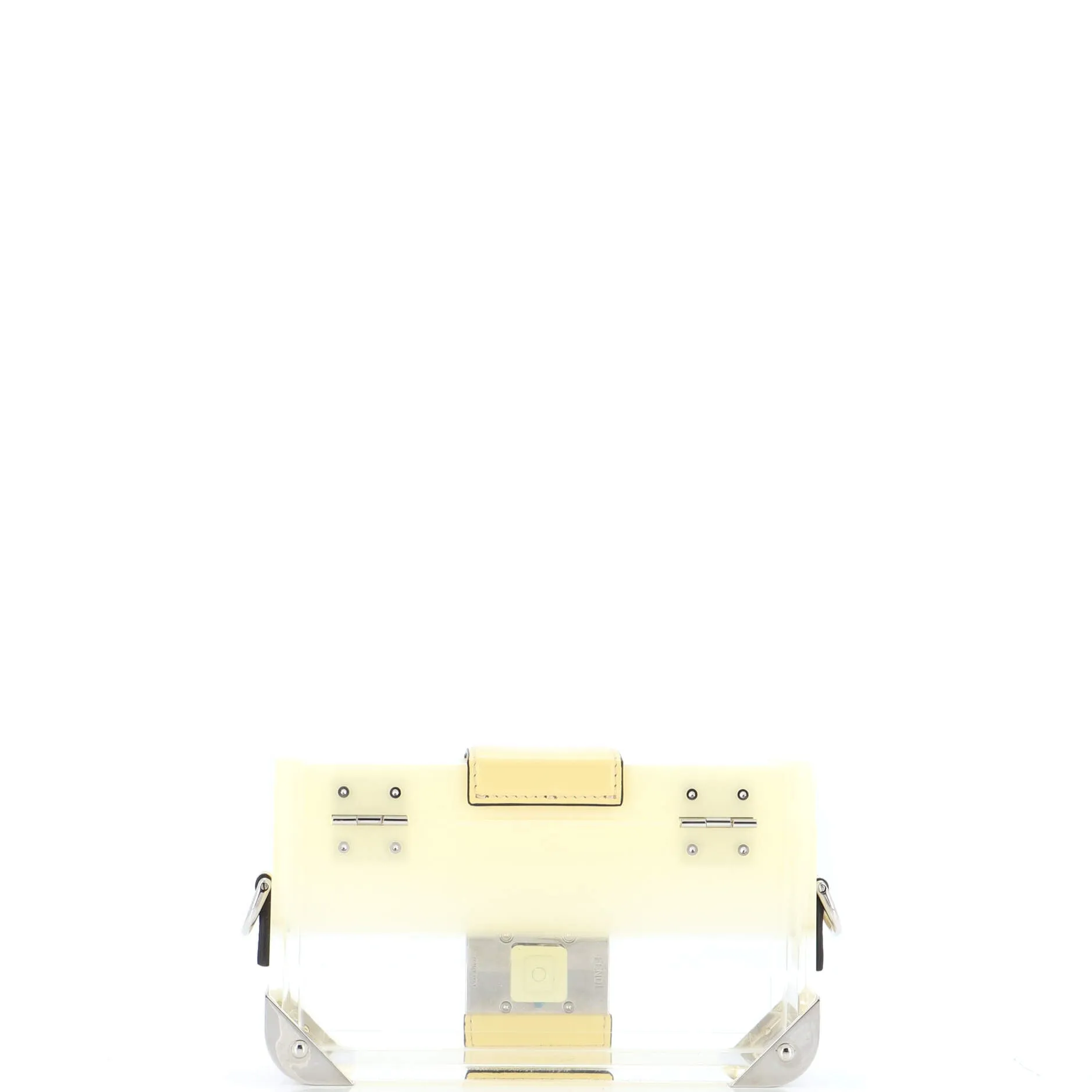 Baguette Trunk Bag Plexiglass and Leather Mini