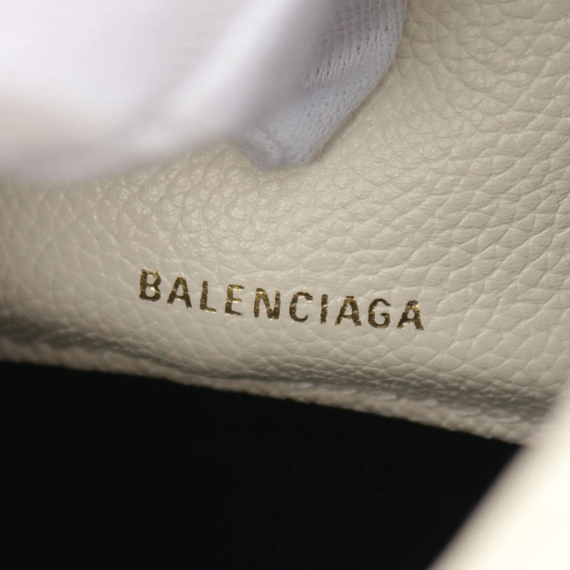 Balenciaga Bazar White Leather Bag