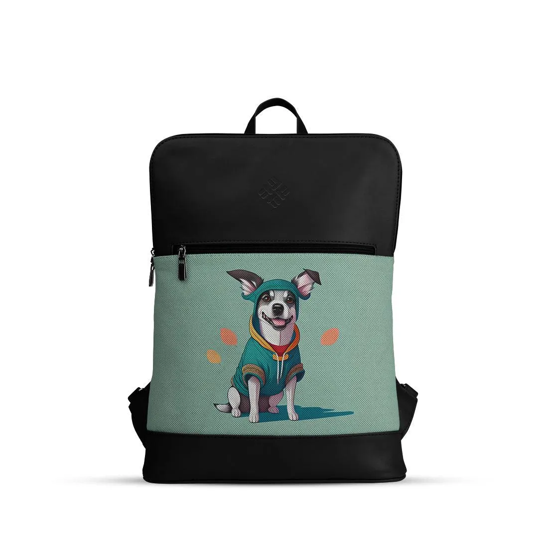 Black Orbit Laptop Backpack Dog Hoodie