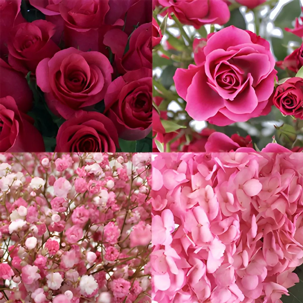 Blush White Sweet Sixteen DIY Flower Kit