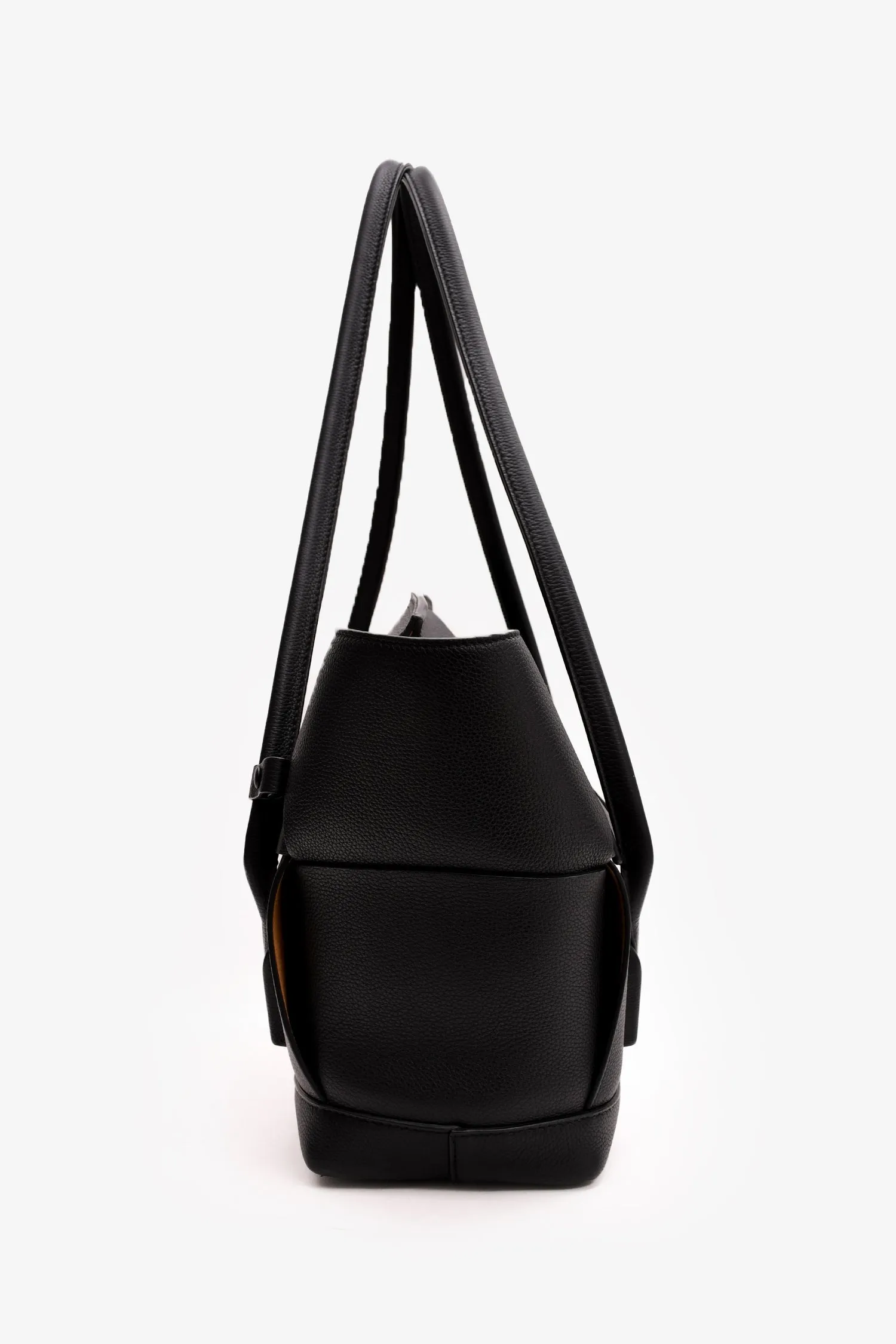 Bottega Veneta Black Intrecciato Leather Large Arco Tote