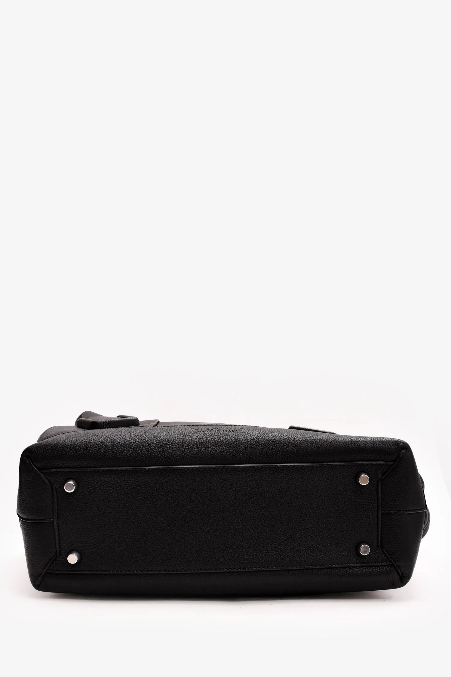 Bottega Veneta Black Intrecciato Leather Large Arco Tote