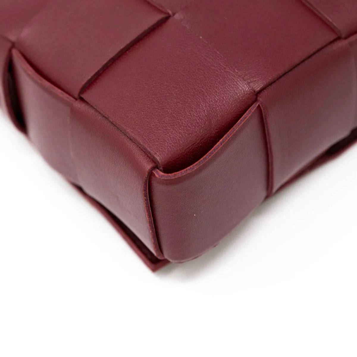 Bottega Veneta Burgundy Cassette Bag