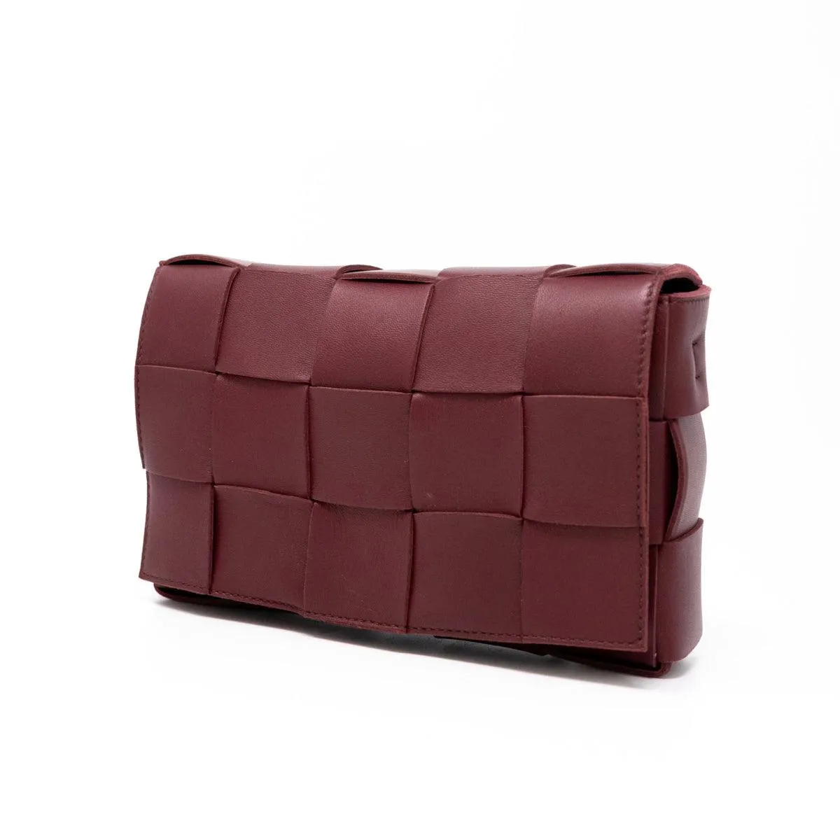 Bottega Veneta Burgundy Cassette Bag
