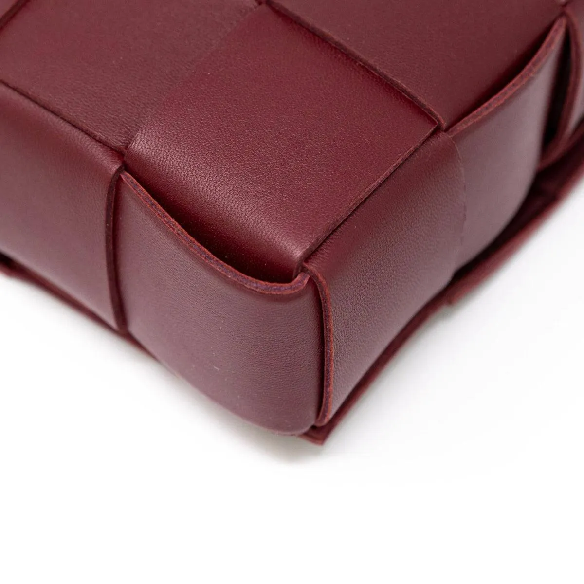 Bottega Veneta Burgundy Cassette Bag