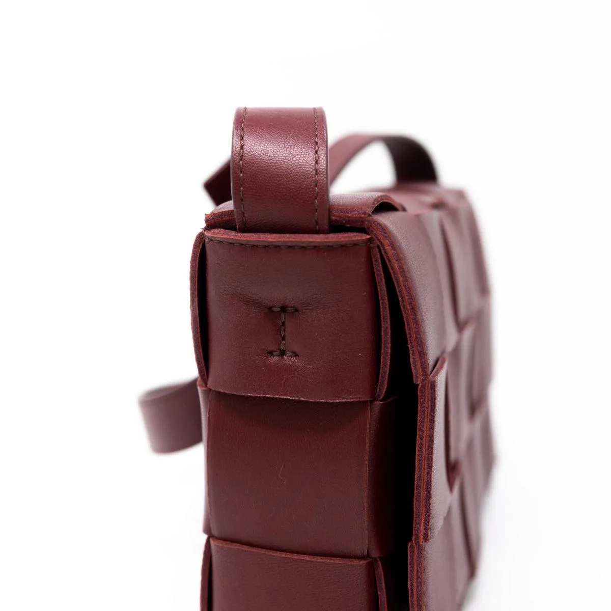 Bottega Veneta Burgundy Cassette Bag