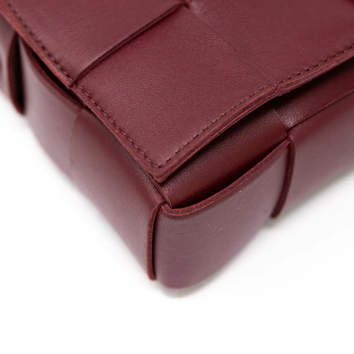 Bottega Veneta Burgundy Cassette Bag