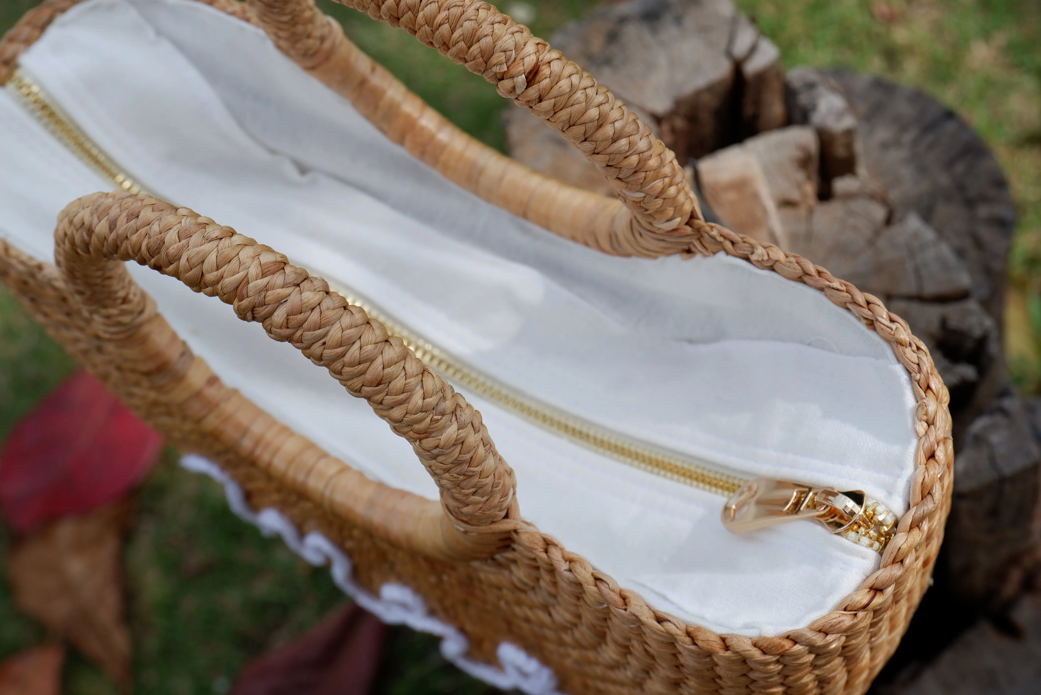 Bride bag mrs beach bag pom pom bag