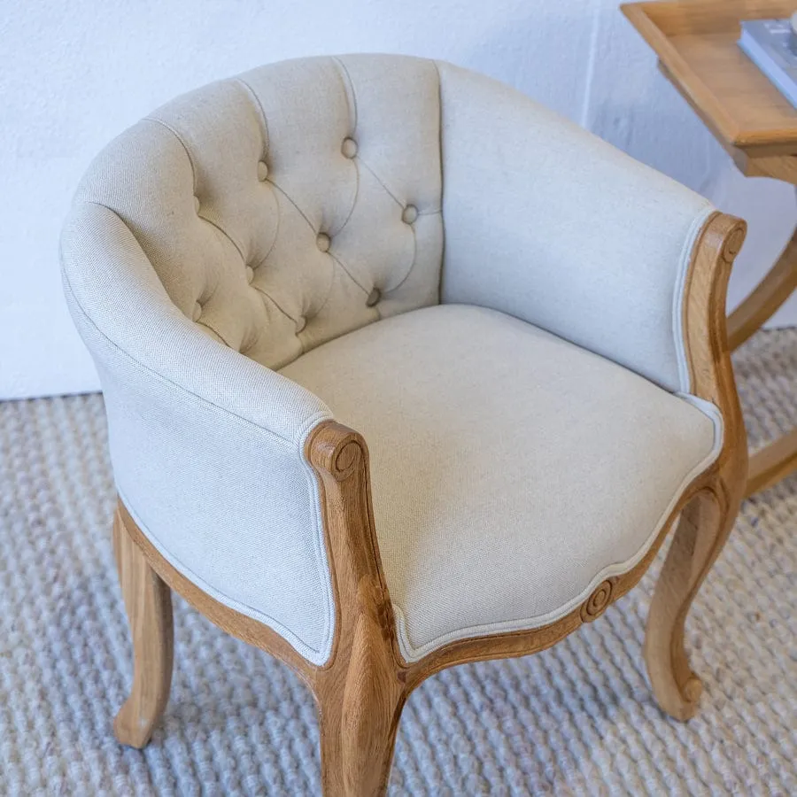 Cabriole Elizabeth Chair Stone