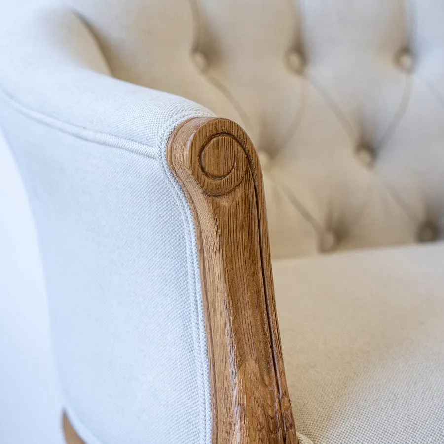 Cabriole Elizabeth Chair Stone