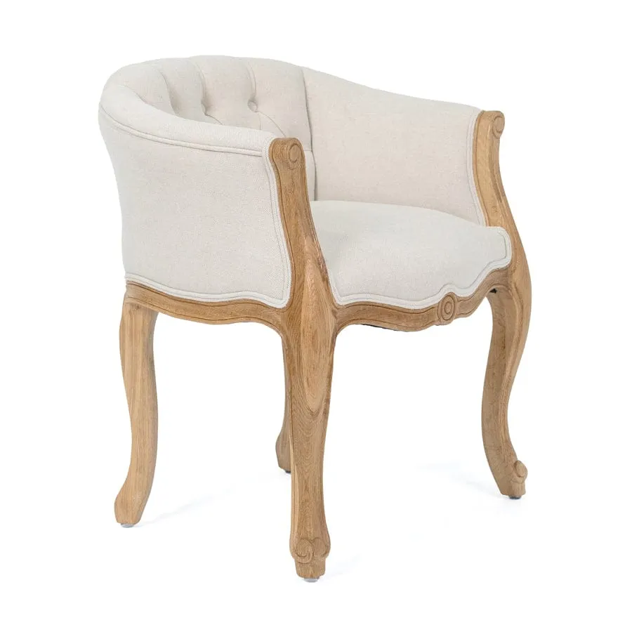 Cabriole Elizabeth Chair Stone