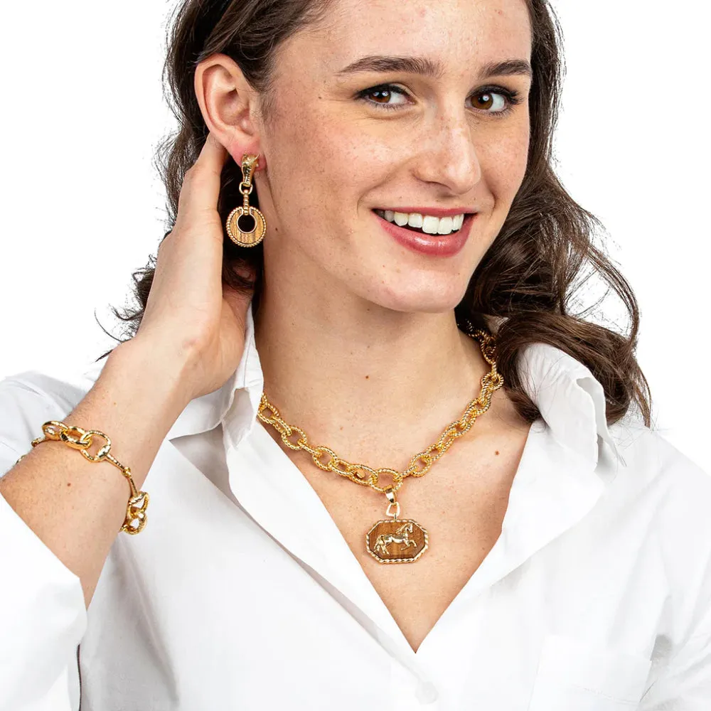 Capucine de Wulf Equestrian Pendant Necklace