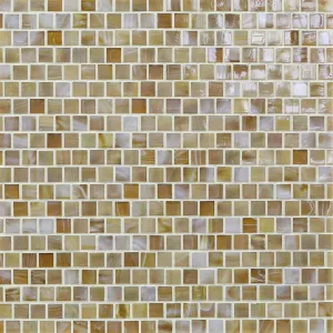 Caramel Iridescent, 5/8" x 5/8" - Glass Tile