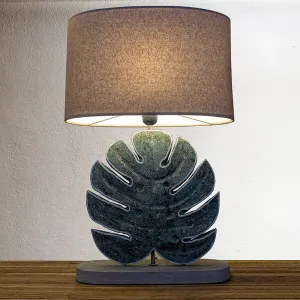Carved Table Lamp "Banyu"