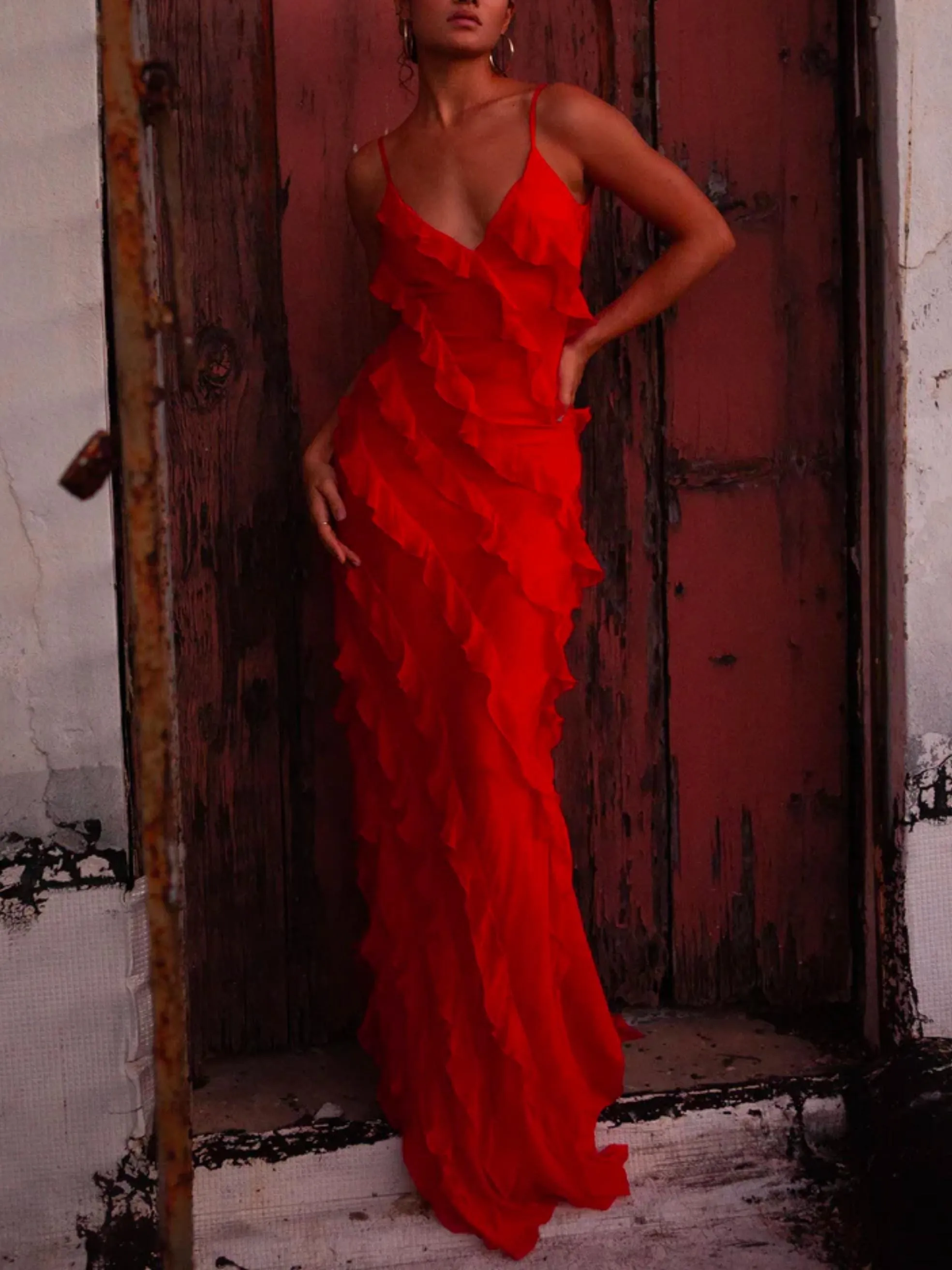CECELIA DRESS in RED