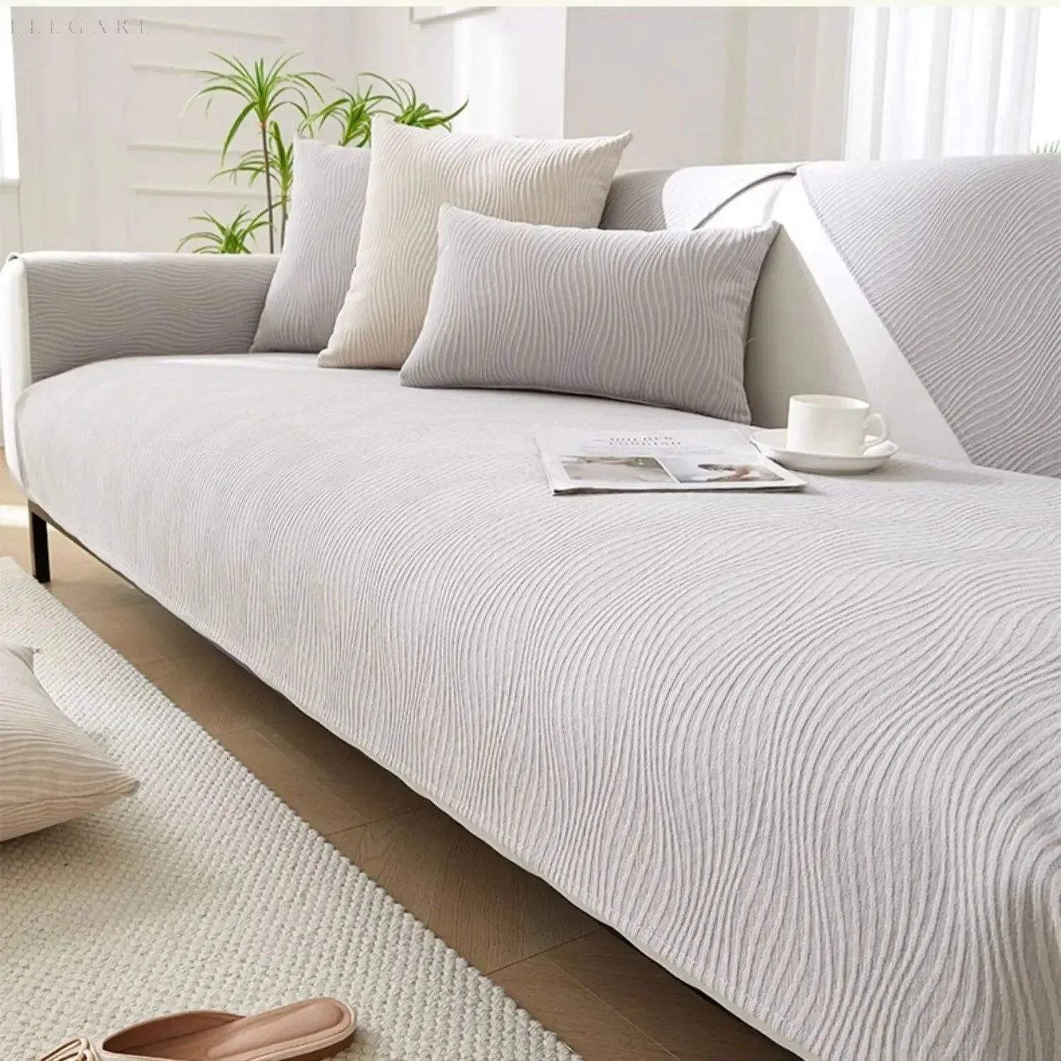 Cloud Sofa - Eleganter und Superbequemer Chenille Sofa Bezug L form