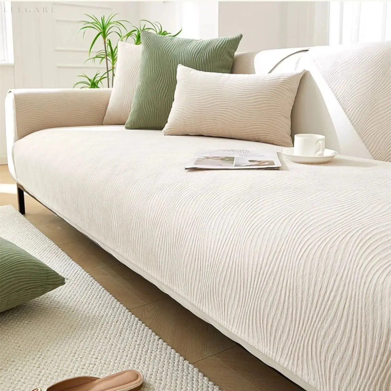 Cloud Sofa - Eleganter und Superbequemer Chenille Sofa Bezug L form