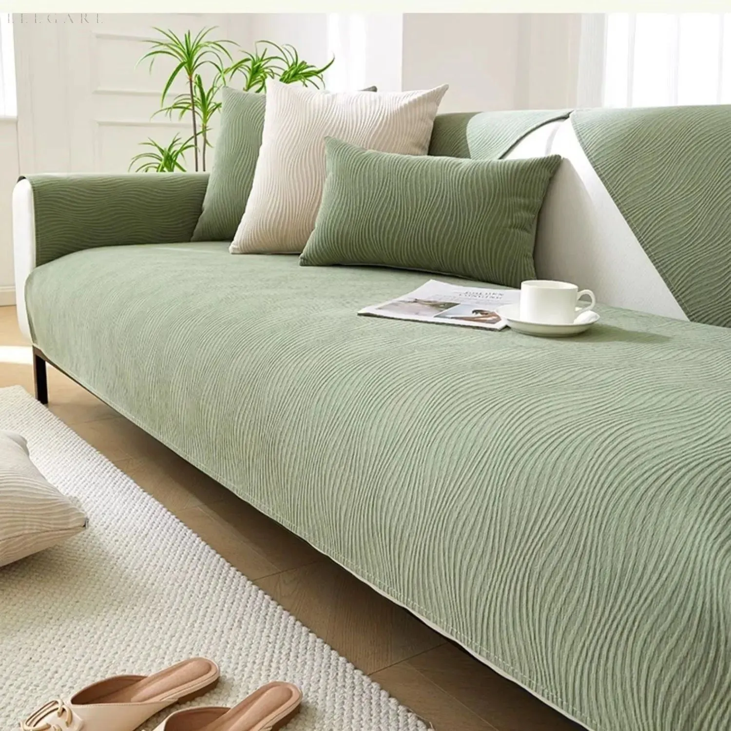Cloud Sofa - Eleganter und Superbequemer Chenille Sofa Bezug L form