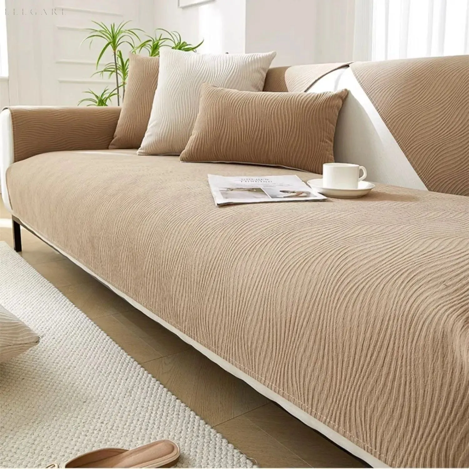 Cloud Sofa - Eleganter und Superbequemer Chenille Sofa Bezug L form