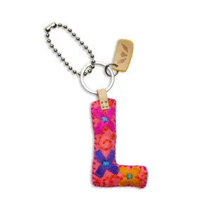 Consuela Pink Felt "L" Charm