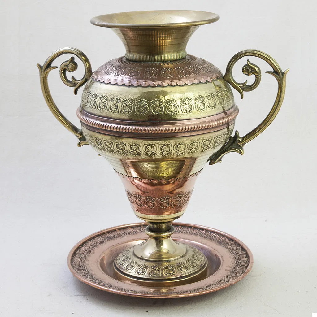 Copper Vase and Platter