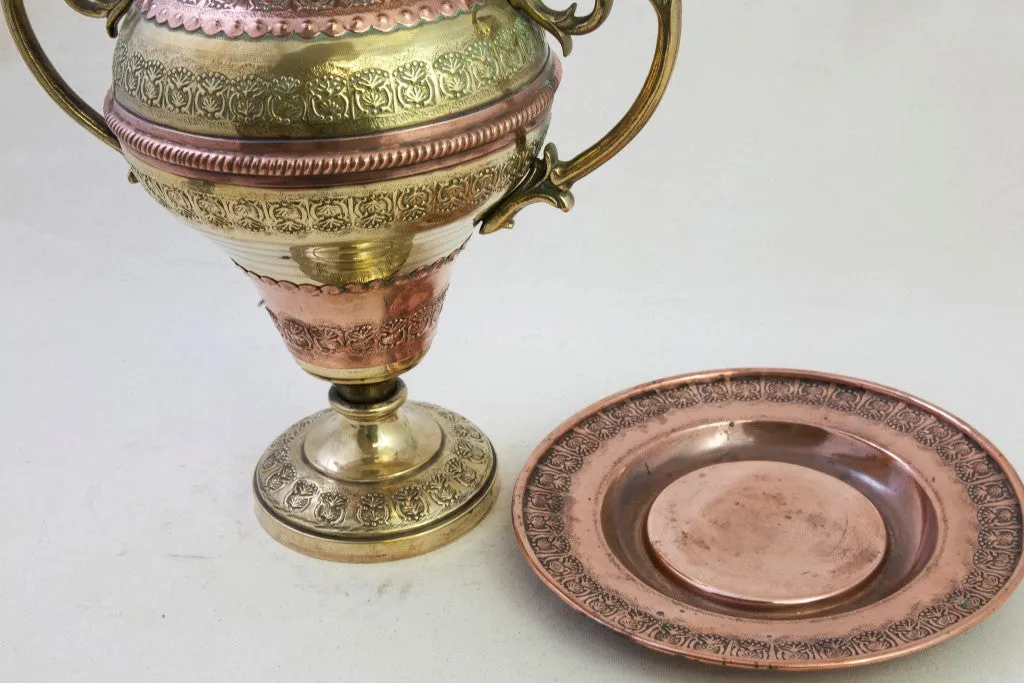 Copper Vase and Platter