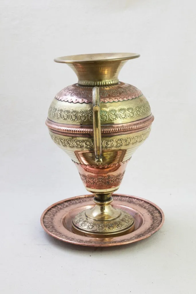 Copper Vase and Platter