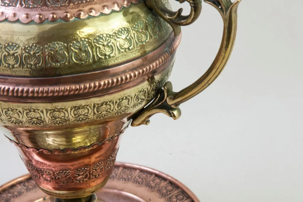 Copper Vase and Platter