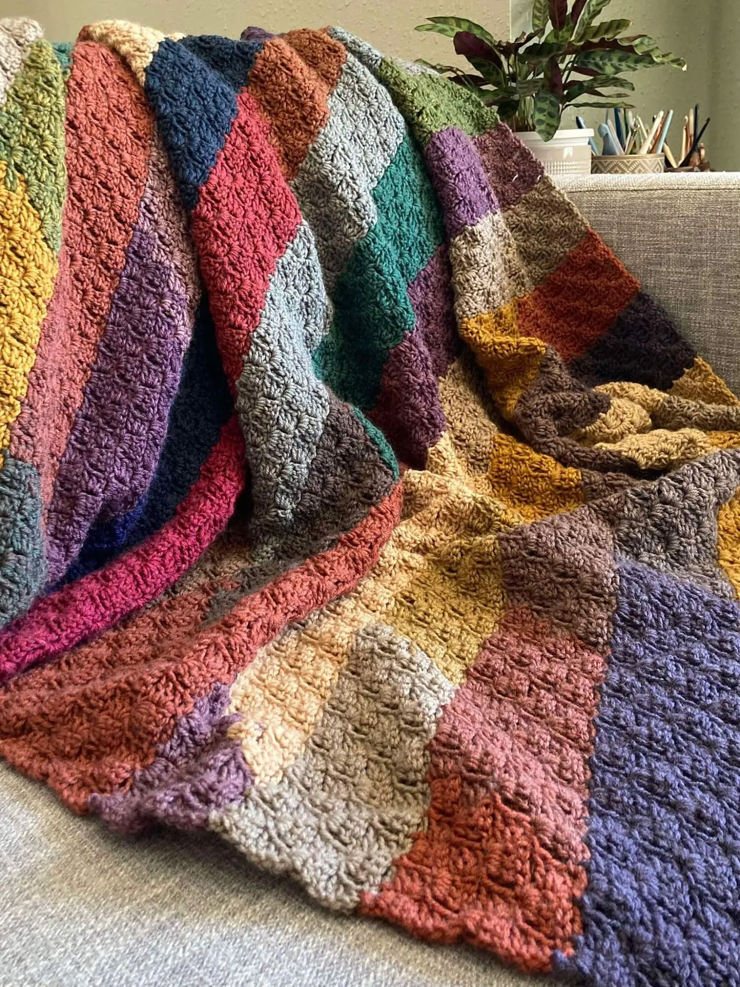 Crochet Kit - Autumn Sunset Blanket