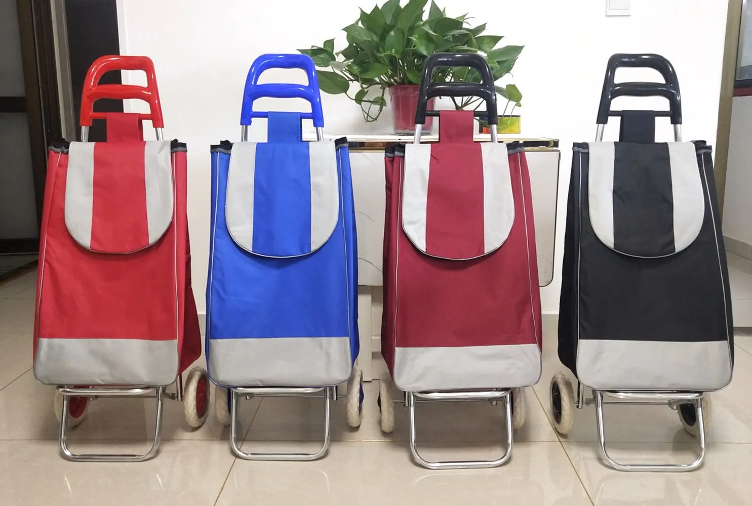 CRONY SC002 Shiping Cart Shopping Trolley Bag Folding Shopping Cart Collapsible Trolley Bag