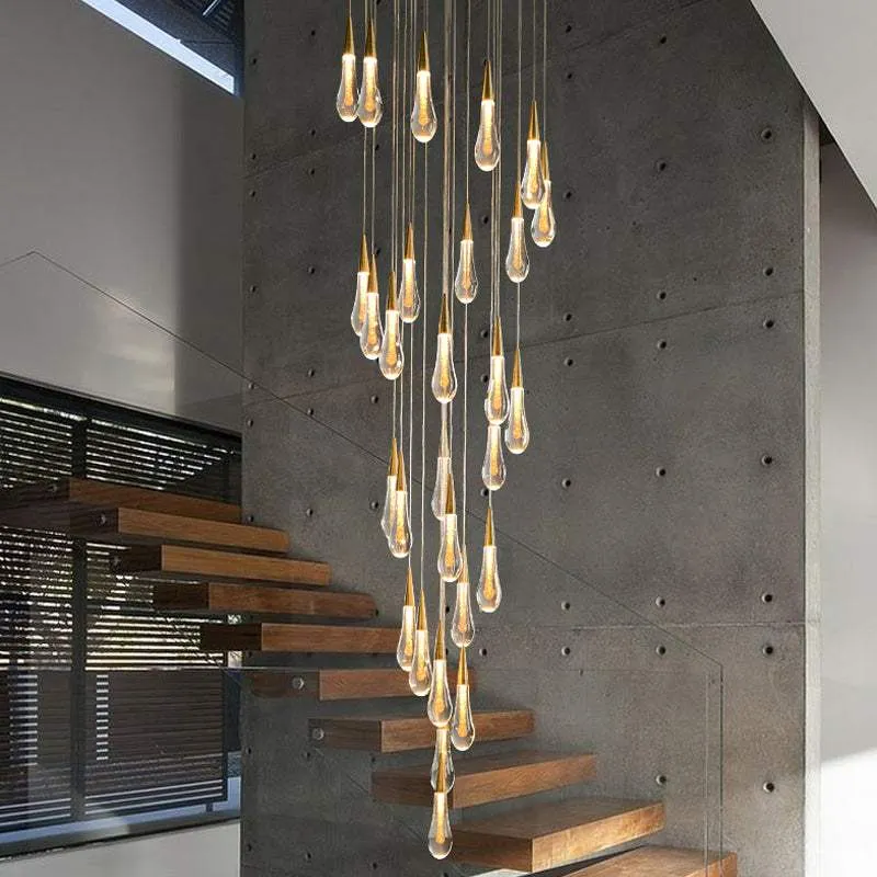 Crystal Droplet Chandelier