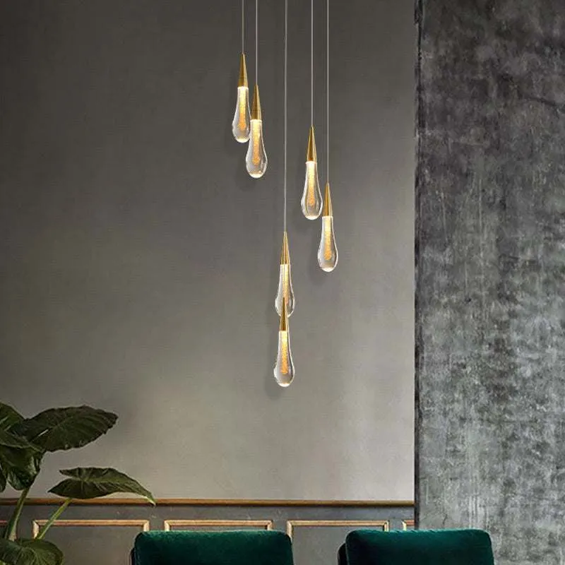Crystal Droplet Chandelier