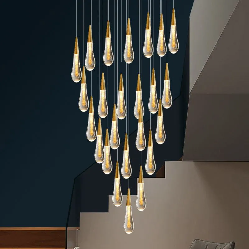 Crystal Droplet Chandelier