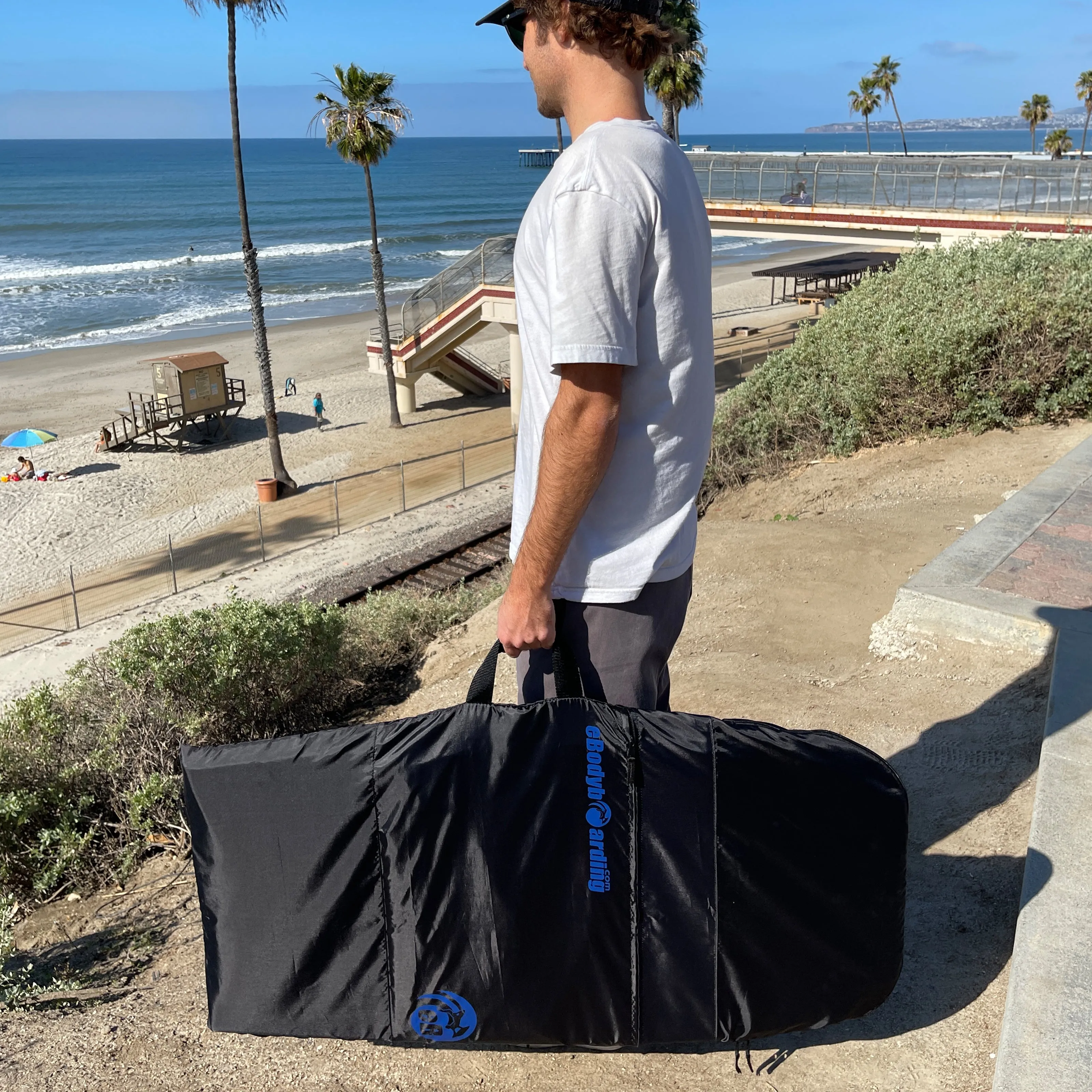 eBodyboarding Sleeve Single Bodyboard Backpack Bag-Navy Blue