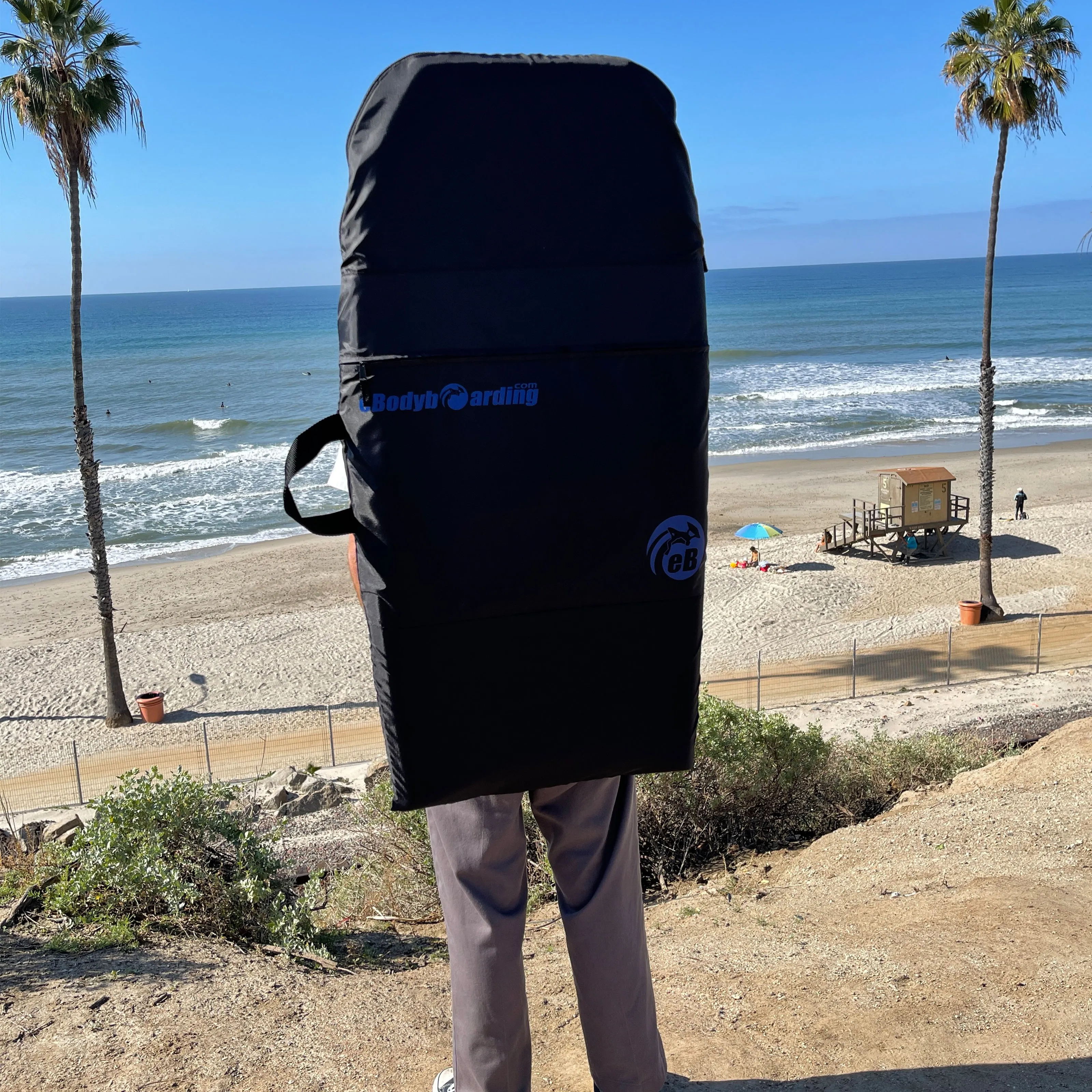 eBodyboarding Sleeve Single Bodyboard Backpack Bag-Navy Blue