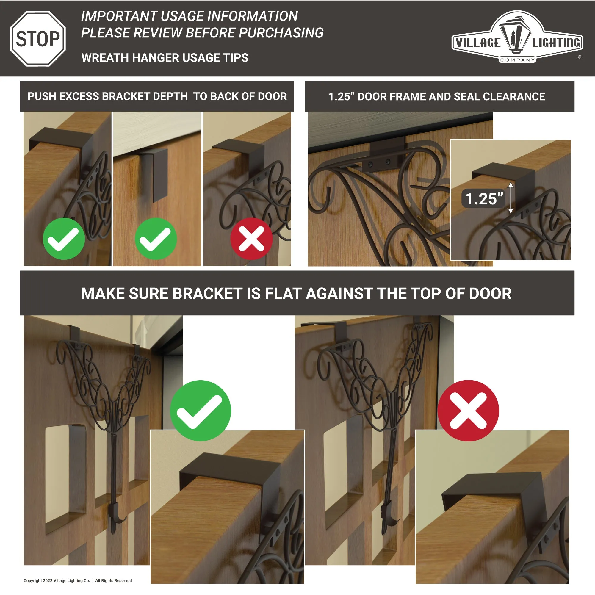 Elegant Wreath Hanger