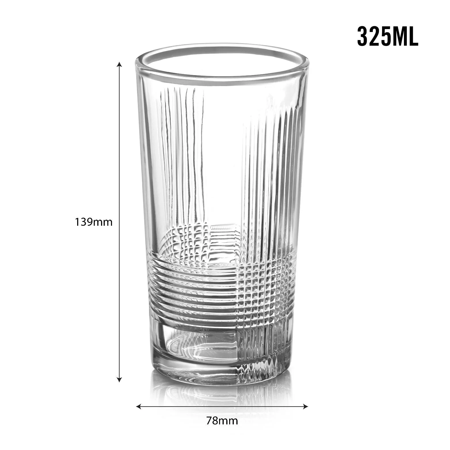 Enigma Glass Tumblers, Set of 6