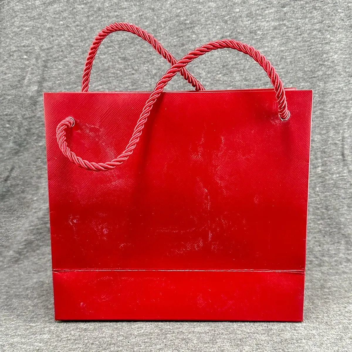 Estate Cartier Red Bracelet Box w. Bag & Pouch (Empty)